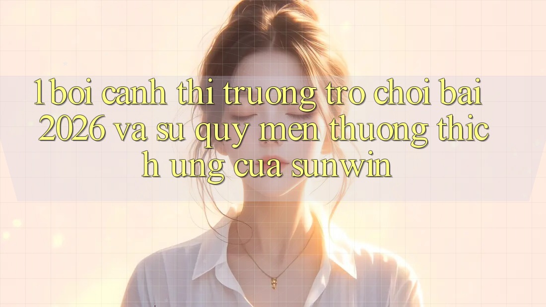 1. Bối Cảnh Thị Trường Trò chơi Bài 2026 Và Sự Quý mến thương thích Ứng Của Sunwin 1. Bối Cảnh Thị Trường Trò chơi Bài 2026 Và Sự Quý mến thương thích Ứng Của Sunwin