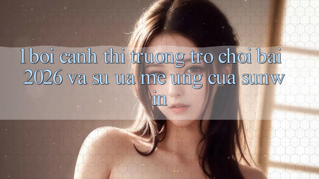 1. Bối Cảnh Thị Trường Trò chơi Bài 2026 Và Sự Ưa mê Ứng Của Sunwin 1. Bối Cảnh Thị Trường Trò chơi Bài 2026 Và Sự Ưa mê Ứng Của Sunwin