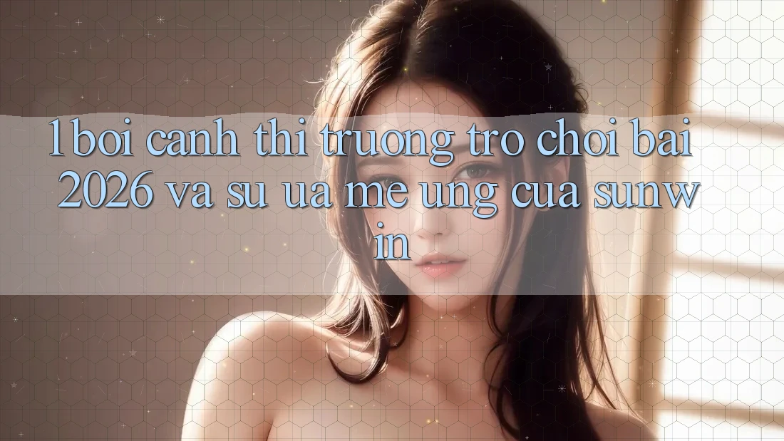 1. Bối Cảnh Thị Trường Trò chơi Bài 2026 Và Sự Ưa mê Ứng Của Sunwin 1. Bối Cảnh Thị Trường Trò chơi Bài 2026 Và Sự Ưa mê Ứng Của Sunwin