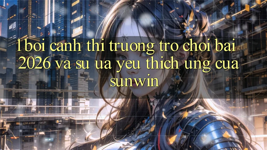 1. Bối Cảnh Thị Trường Trò chơi Bài 2026 Và Sự Ưa yêu thích Ứng Của Sunwin