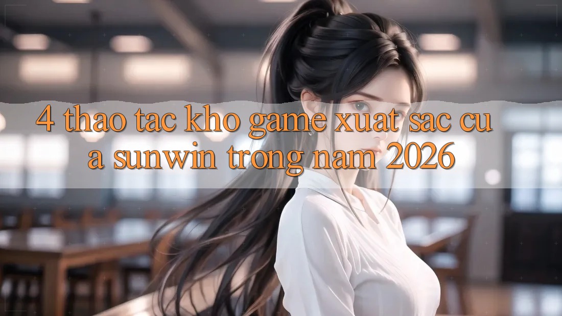 4. Thao tác Kho Game Xuất sắc Của Sunwin Trong Năm 2026 4. Thao tác Kho Game Xuất sắc Của Sunwin Trong Năm 2026