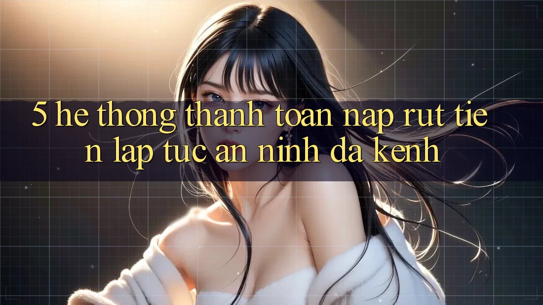 5. Hệ Thống Thanh toán Nạp Rút Tiền: Lập tức, An ninh, Đa Kênh