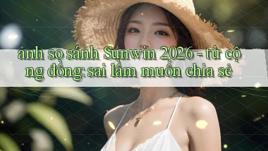 ảnh so sánh Sunwin 2026   từ cộng đồng sai lầm muốn chia sẻ