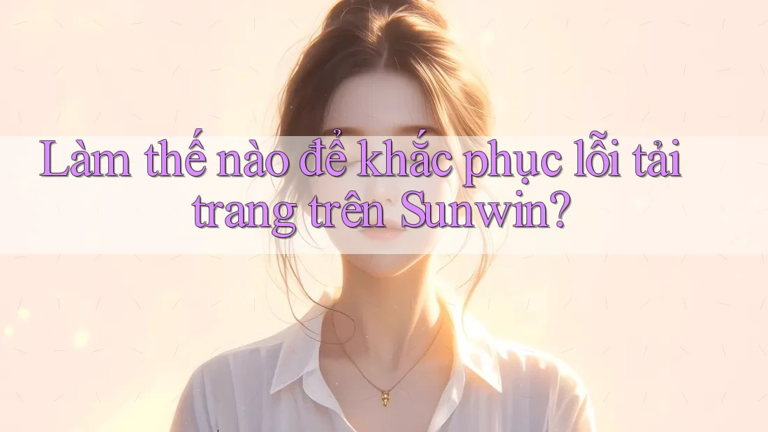 Làm thế nào để khắc phục lỗi tải trang trên Sunwin?