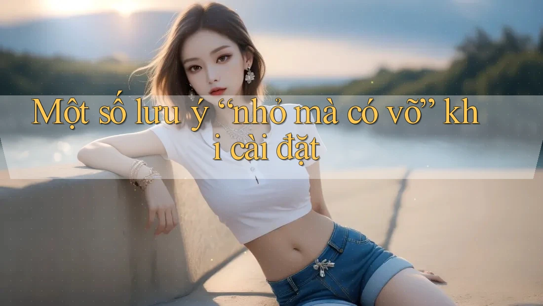 Một số lưu ý “nhỏ mà có võ” khi cài đặt