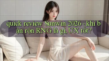 quick review Sunwin 2026   khi bận rộn RNG là gì, UX tốt