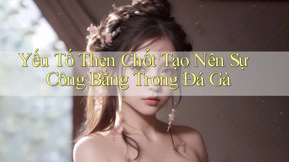 Yếu Tố Then Chốt Tạo Nên Sự Công Bằng Trong Đá Gà Yếu Tố Then Chốt Tạo Nên Sự Công Bằng Trong Đá Gà